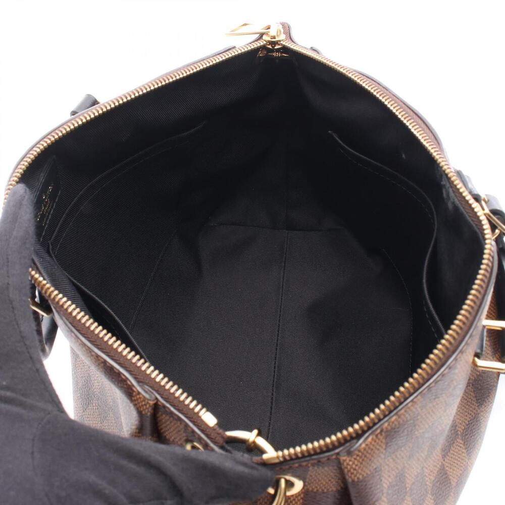 Louis Vuitton Leather Canvas Odeon Tote Brown Damier Bag